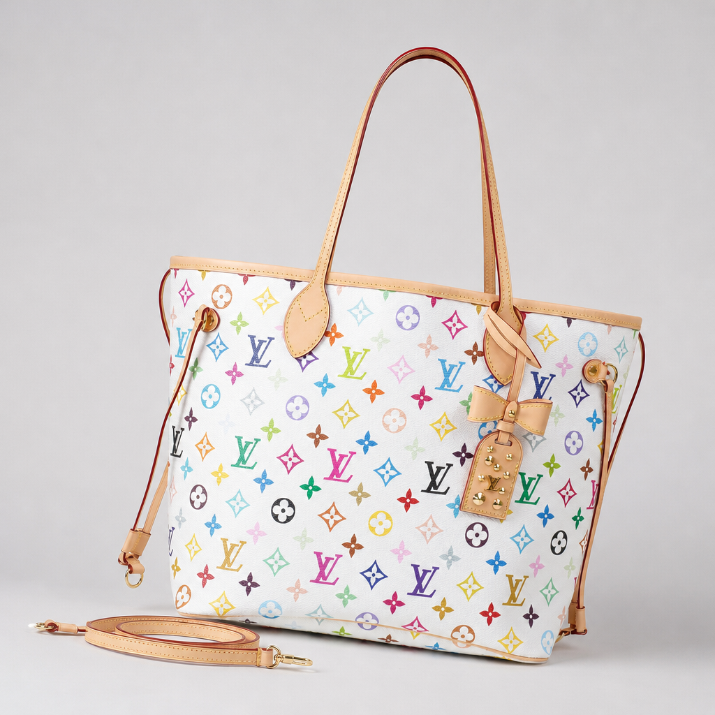 Diagonal-Trim Monogram Shoulder Bag — variant 002