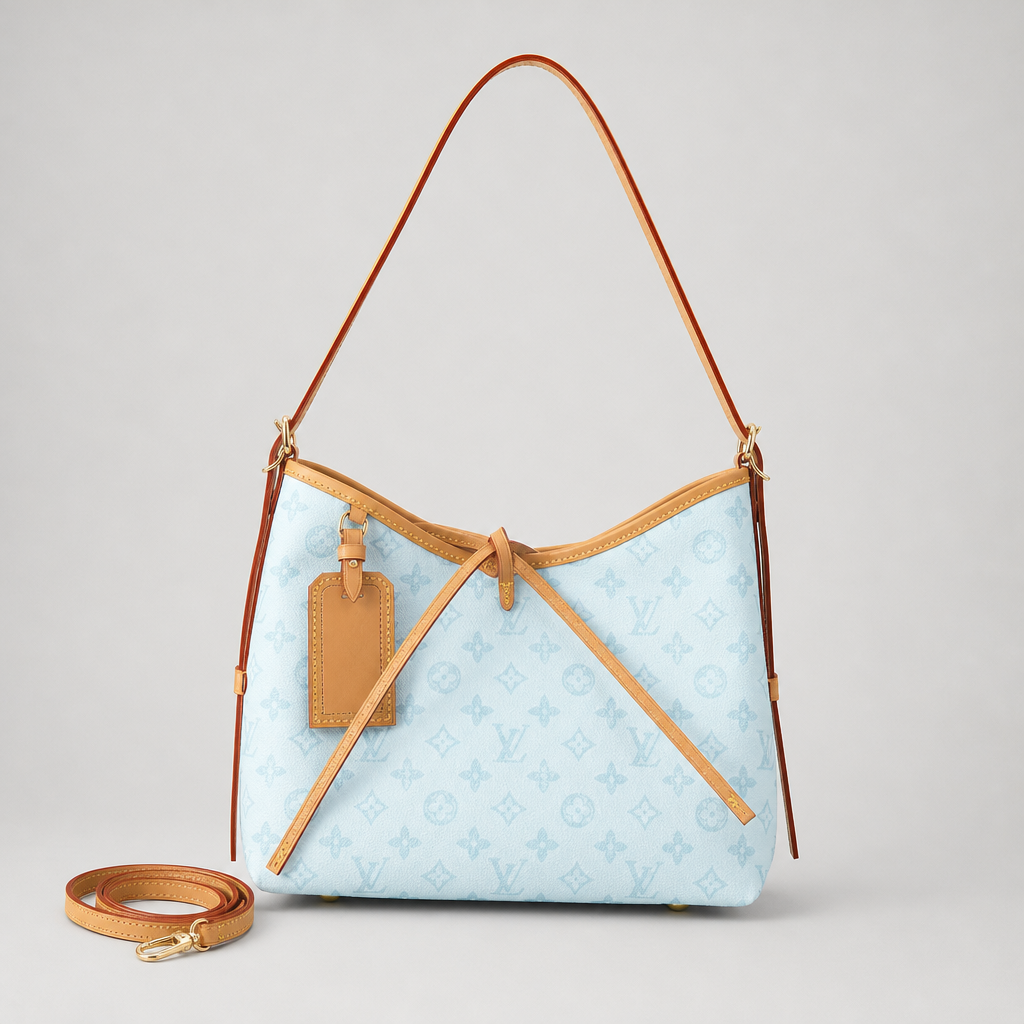 Diagonal-Trim Monogram Shoulder Bag — variant 003