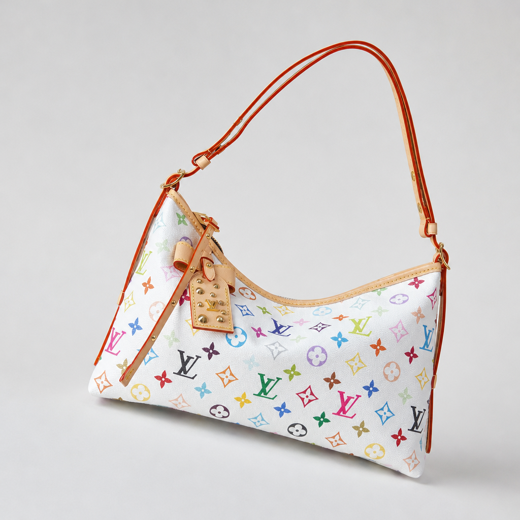 Diagonal-Trim Monogram Shoulder Bag — variant 004