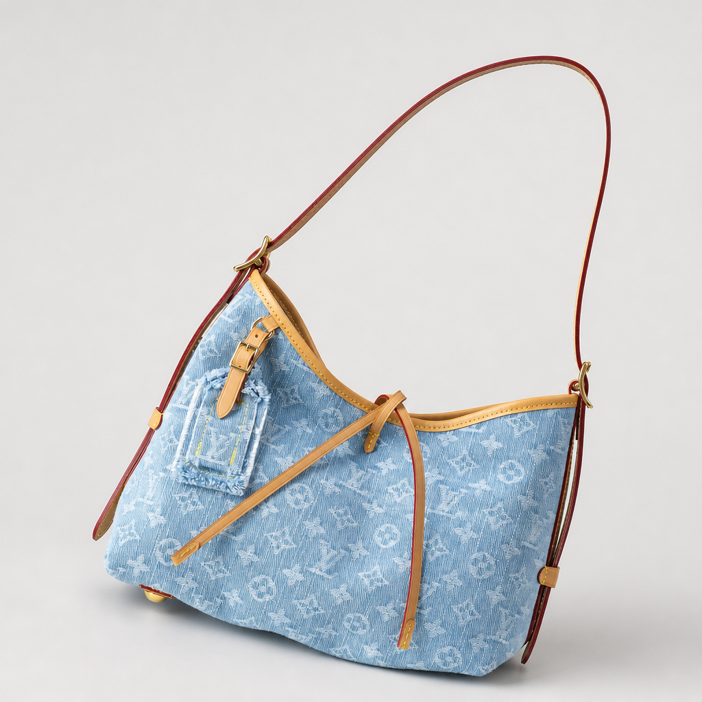 Diagonal-Trim Monogram Shoulder Bag — variant 008