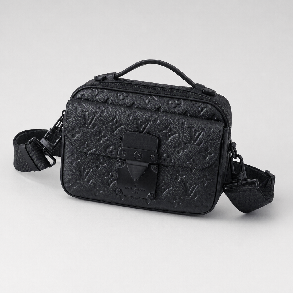 Embossed Monogram Top-Handle Crossbody — rear