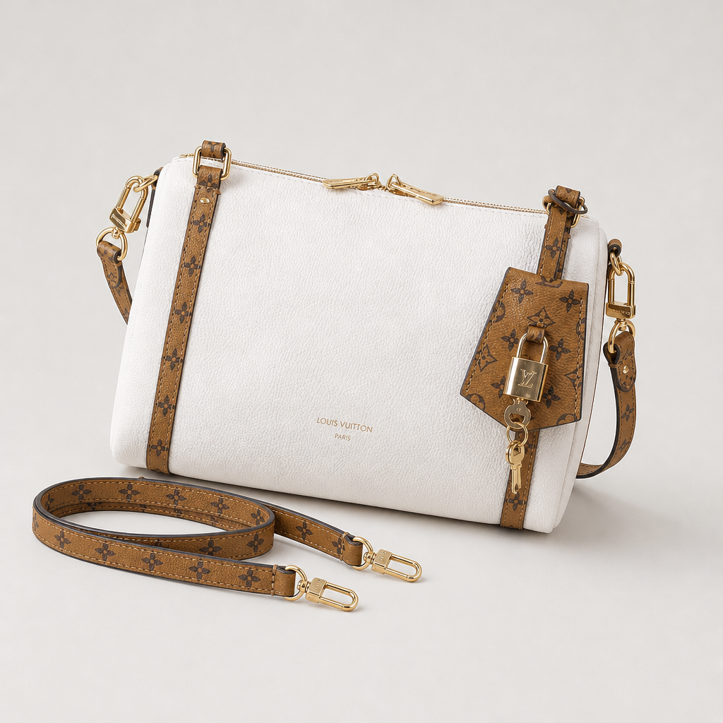 Monogram-Trim Zip Pouch — variant 001