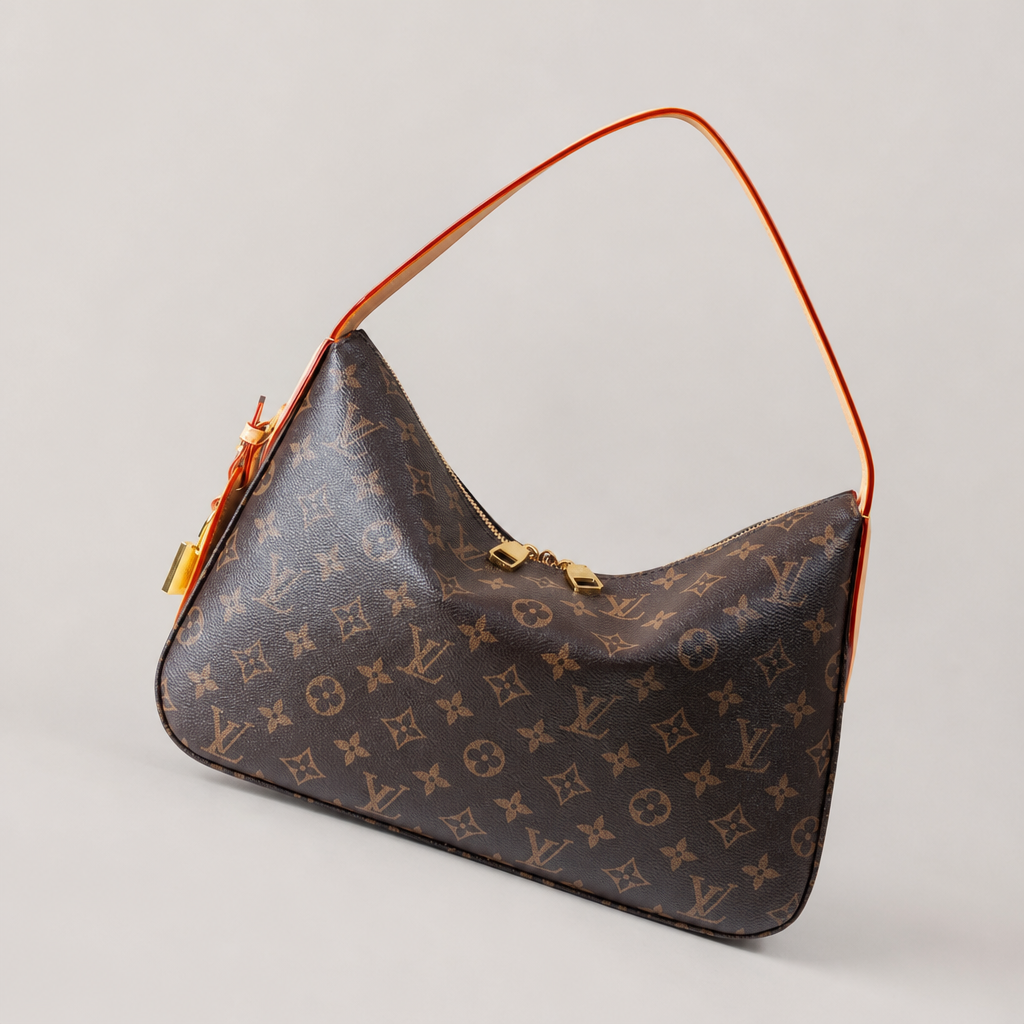 Slim-Strap Crescent Shoulder Bag — variant 007