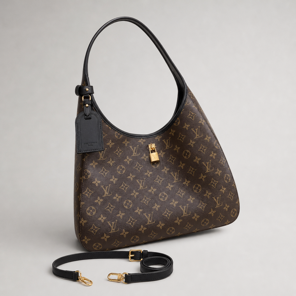 Monogram Zip-Top Shoulder Bag — variant 001