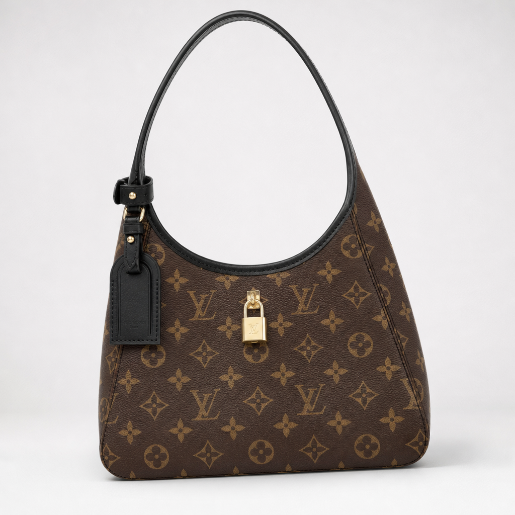 Monogram Hobo Bag with Short Strap — detail