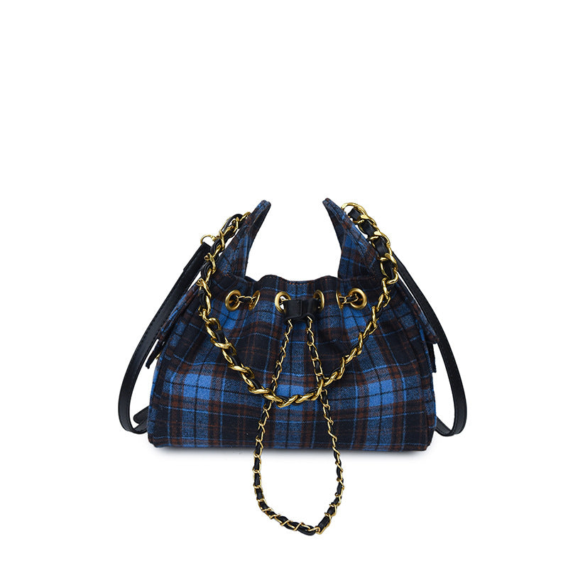 Women's Diamond Quilted Retro Shoulder Bag