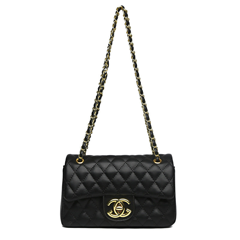 The Quilted Chain Flap Crossbody Bag