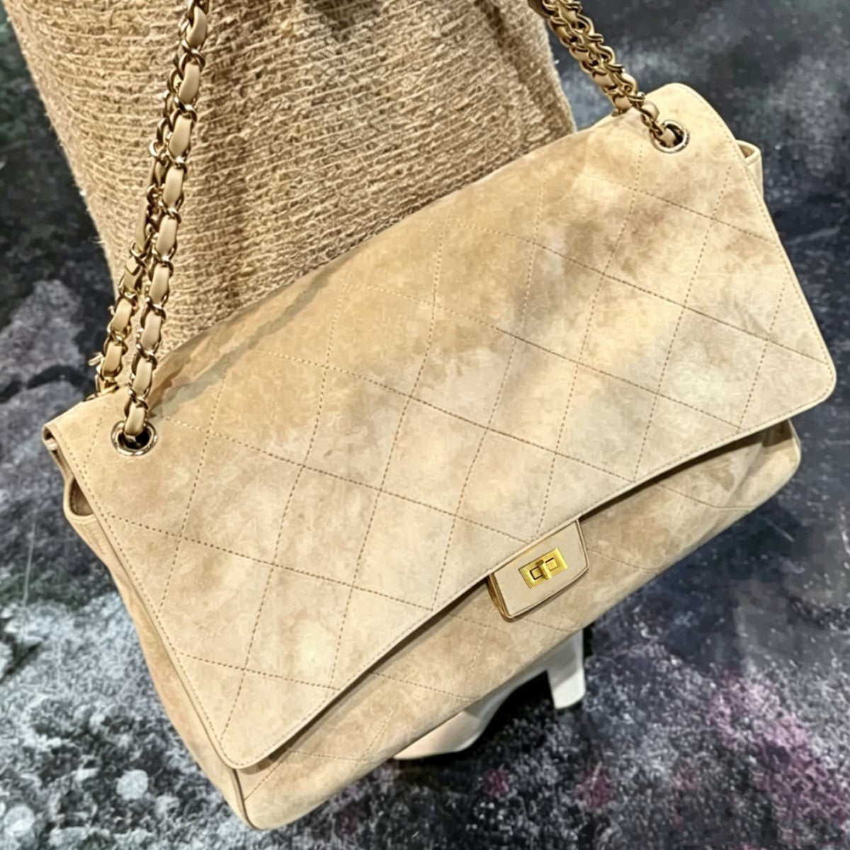 Vintage Large Capacity Commuter Crossbody Tote Bag Women's 2026 Autumn New Style Chanel-inspired Quilted Chain Shoulder Bag
