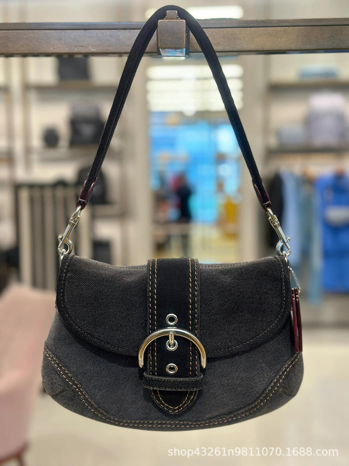 Koujia New SOHO Pea Bag Shoulder Crossbody Bag Classic Handbag Monogram Leather Vintage Underarm Bag Women's Bag