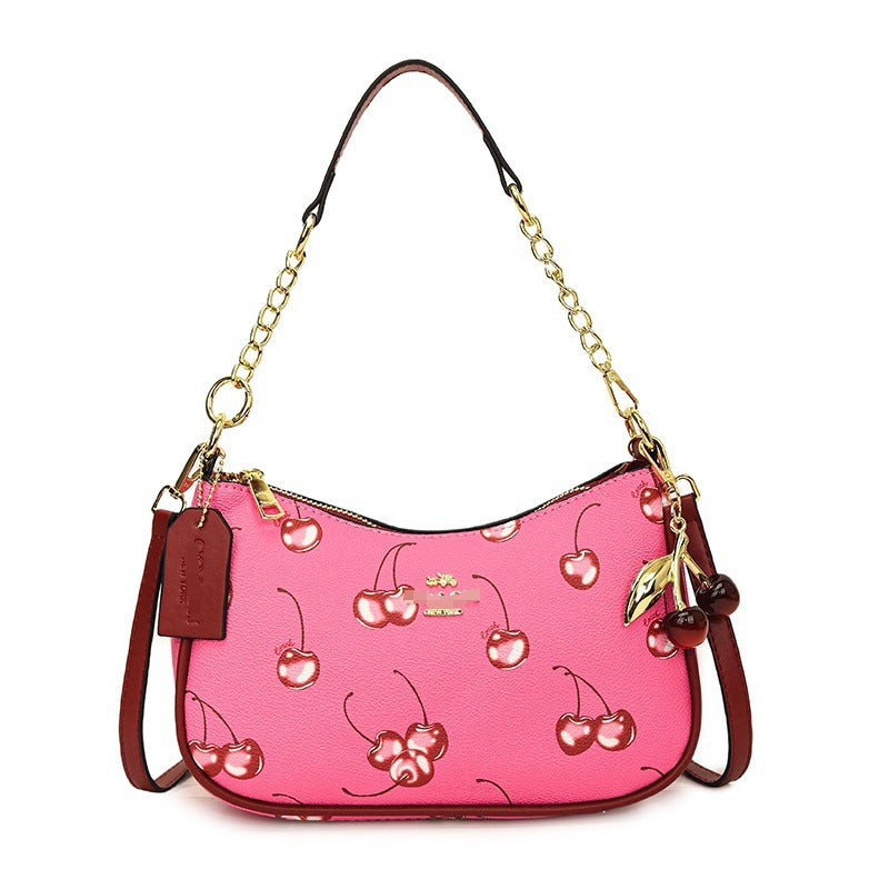 Women's Stitching Chain Underarm Shoulder Bag