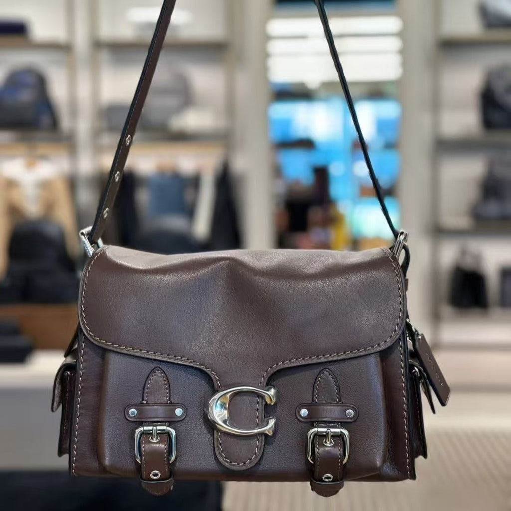 Textured Trendy Niche Underarm Bag Women's 2025 New Niche Design Biker Bag Versatile Shoulder Crossbody Small Square Bag
