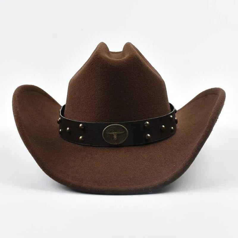 Vintage Wide Brim Western Cowboy Hat