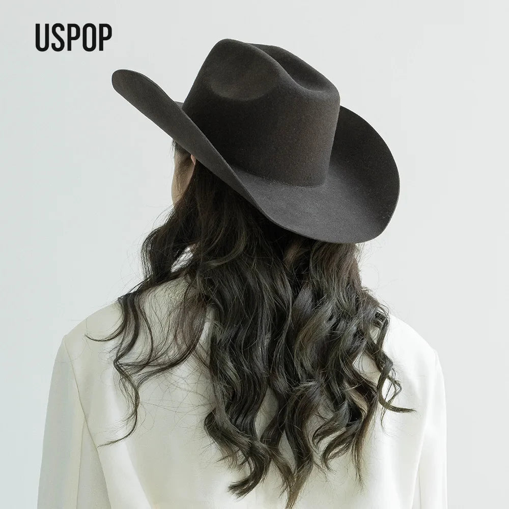 Structured Wide Brim Cowboy Hat