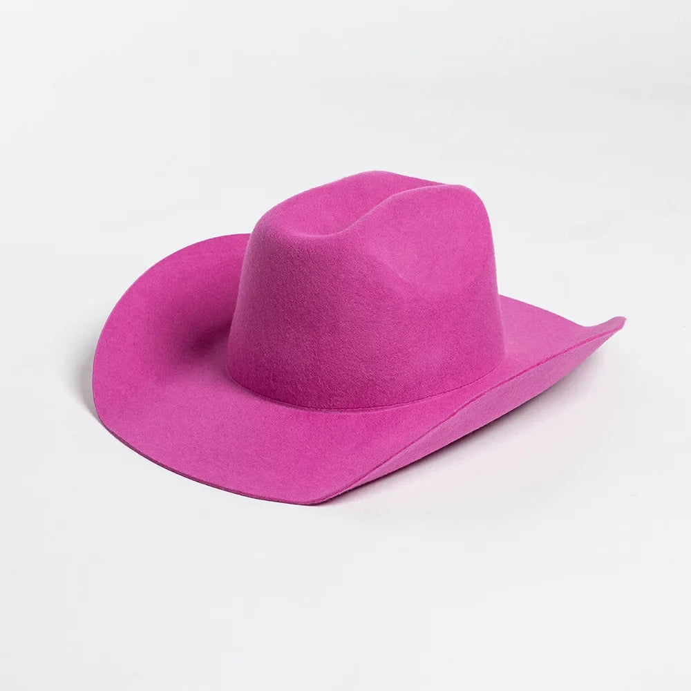 Structured Wide Brim Cowboy Hat