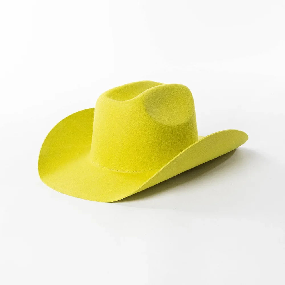 Structured Wide Brim Cowboy Hat