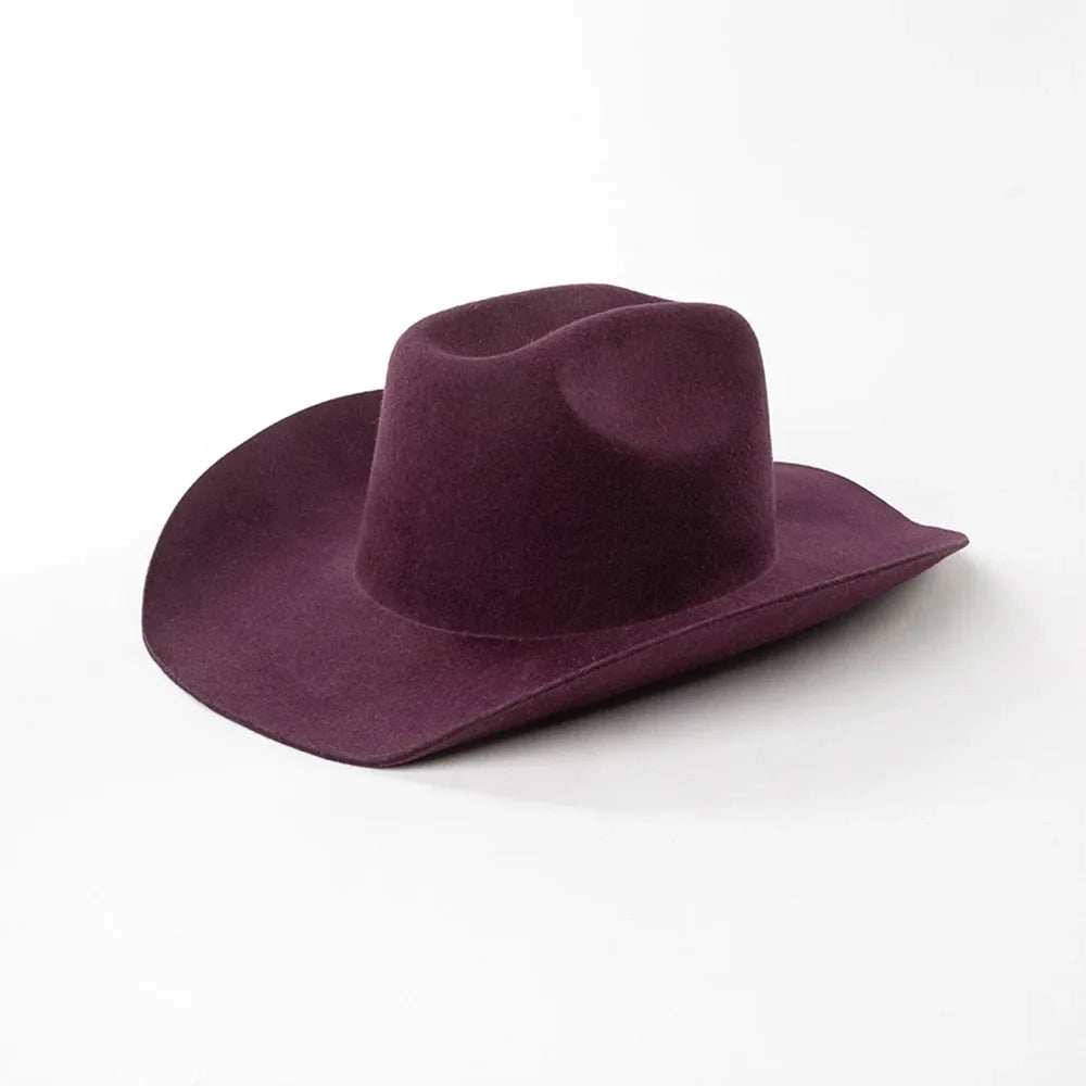 Structured Wide Brim Cowboy Hat