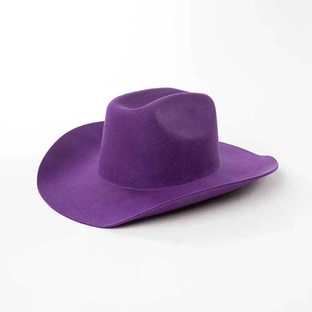 Structured Wide Brim Cowboy Hat