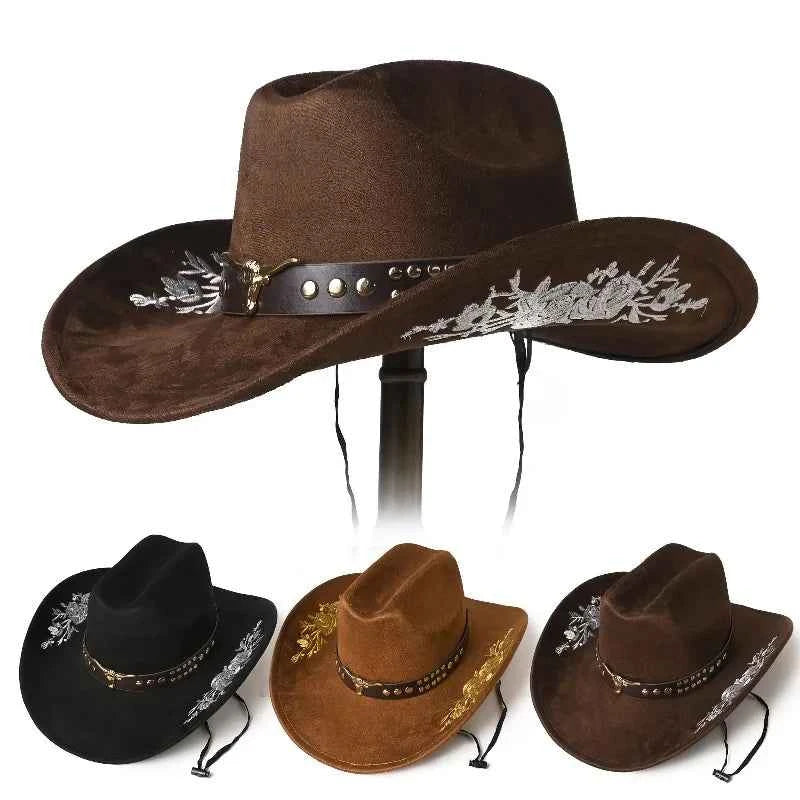 Vintage Embroidered Cowboy Hat