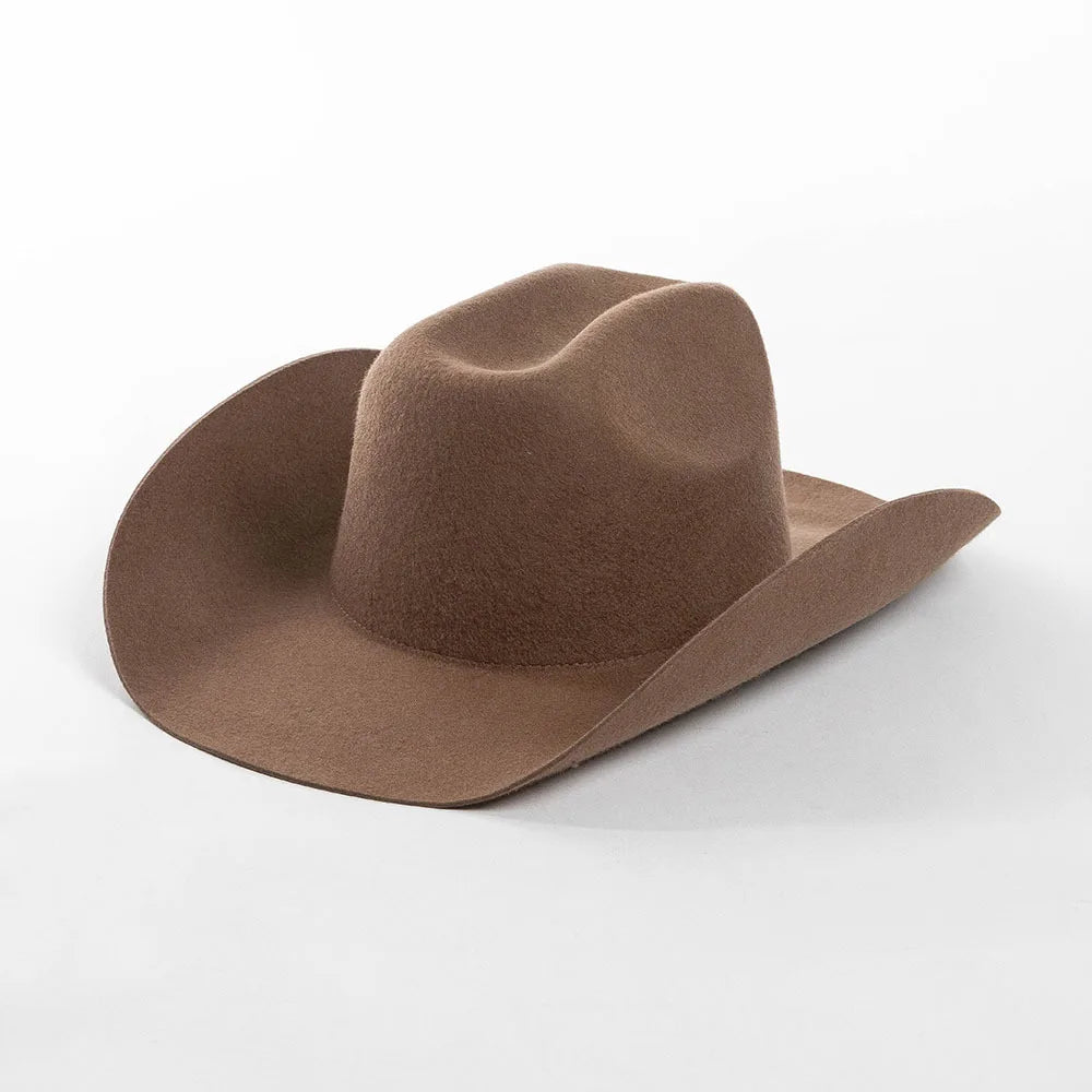 Structured Wide Brim Cowboy Hat