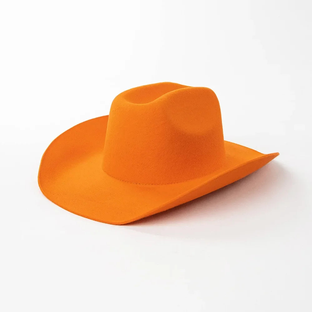 Structured Wide Brim Cowboy Hat