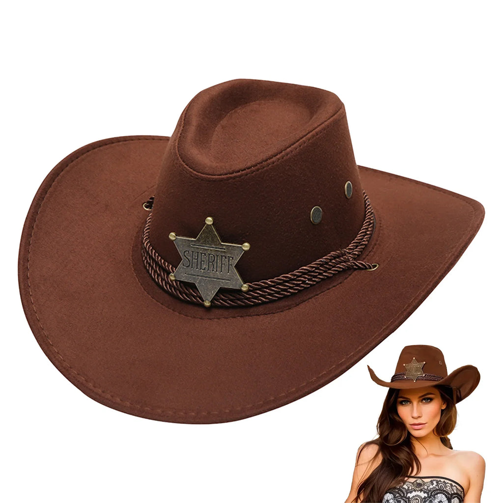 Sheriff Star Cowboy Hat