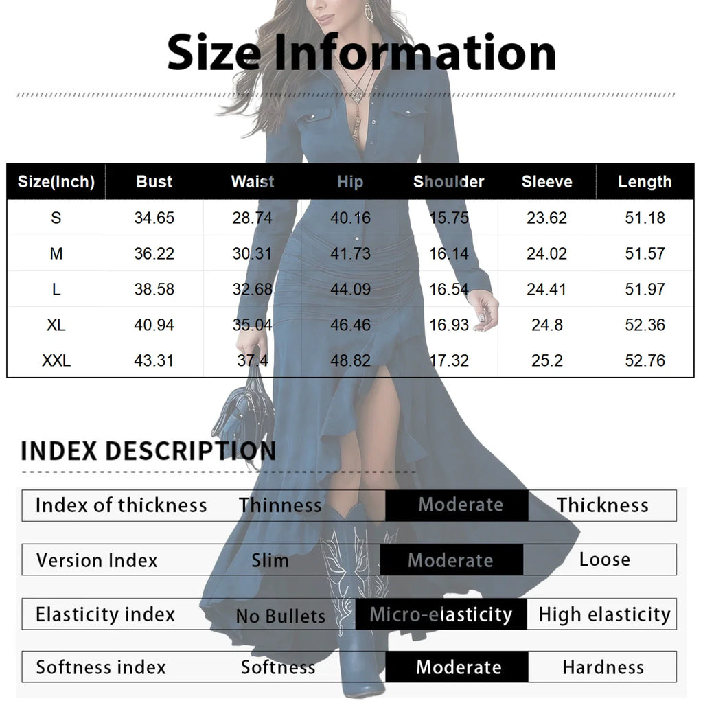 Western Inspired High Low Maxi Dress