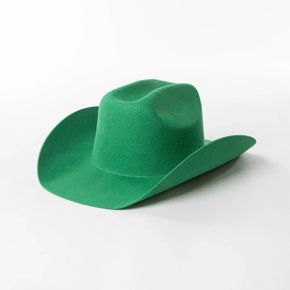Structured Wide Brim Cowboy Hat