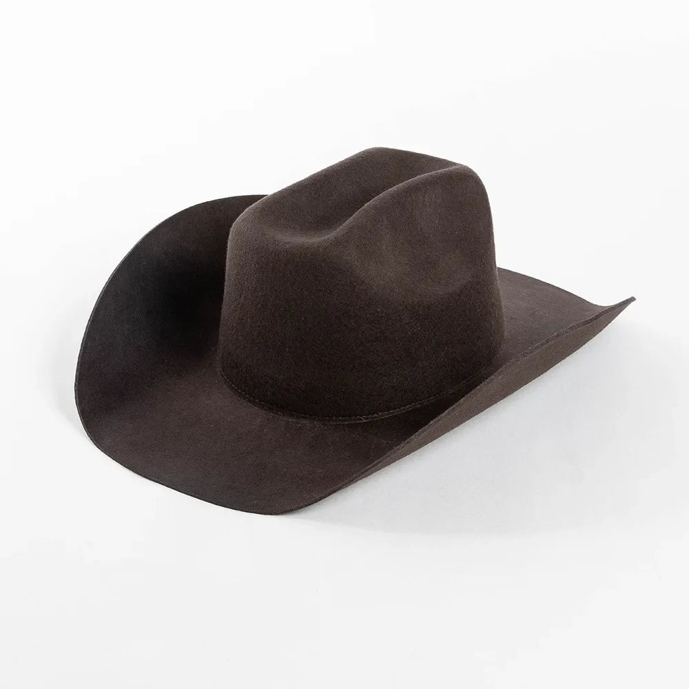 Structured Wide Brim Cowboy Hat