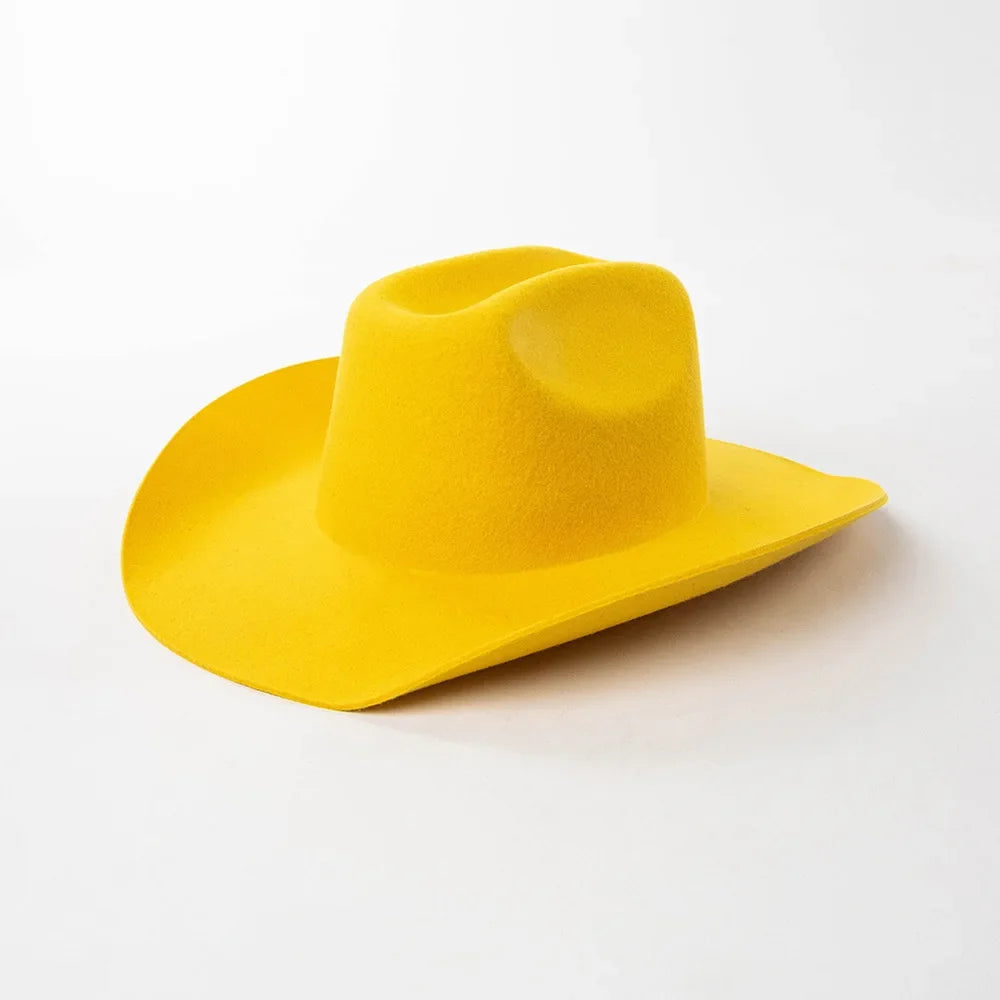 Structured Wide Brim Cowboy Hat