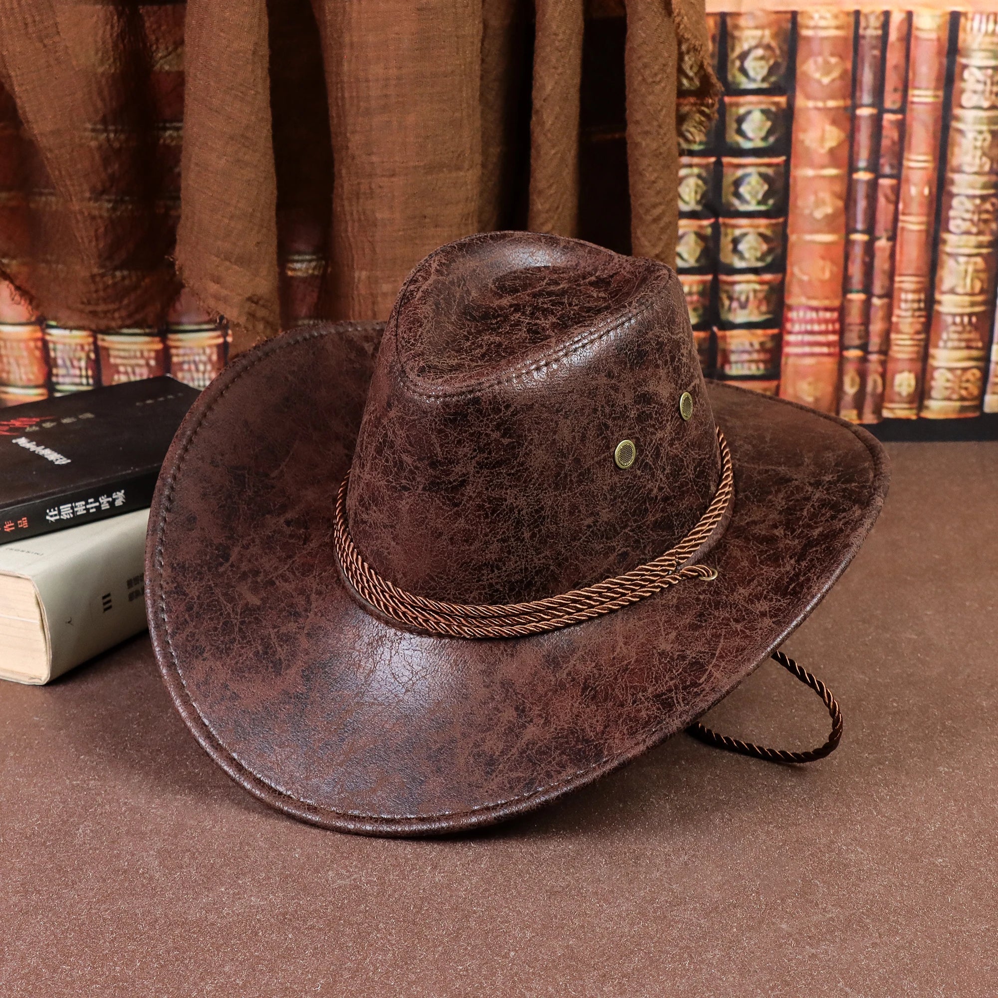 Distressed Western Cowboy Hat