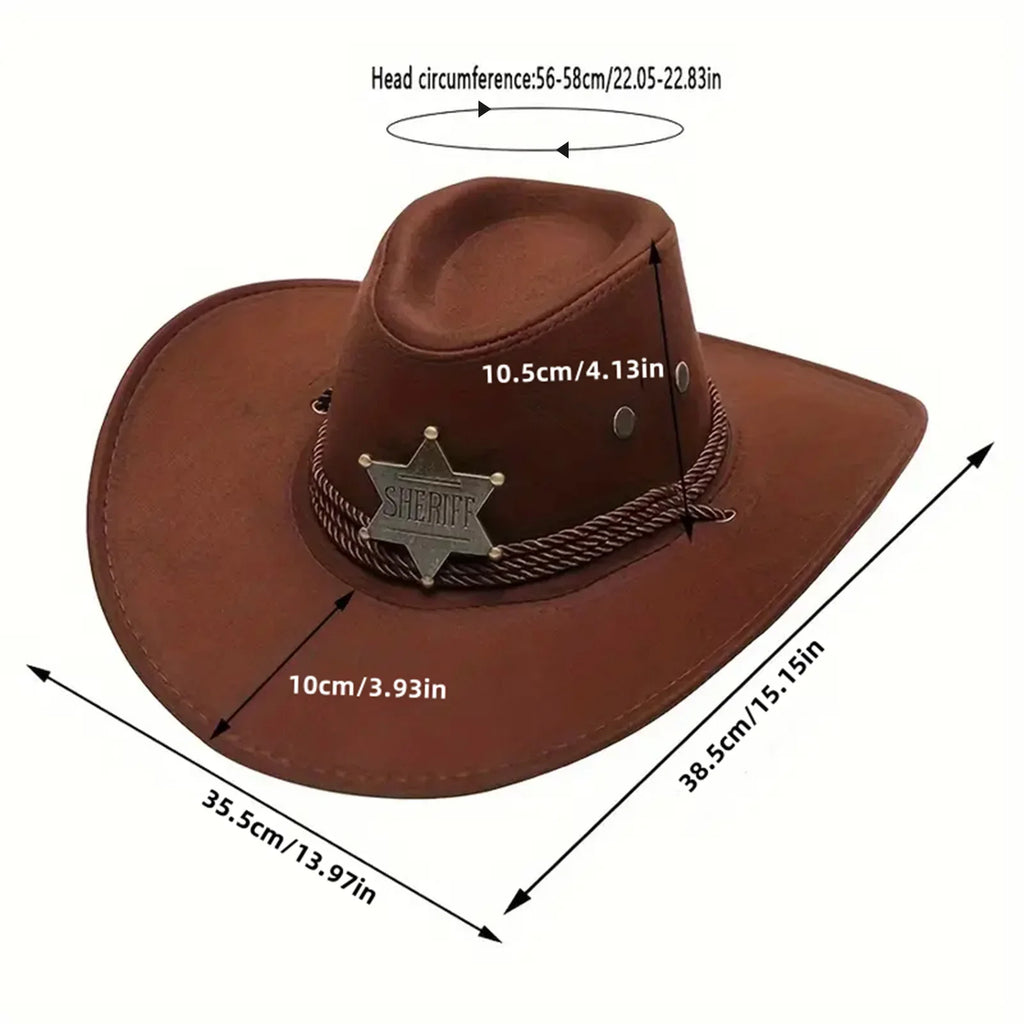 Sheriff Star Cowboy Hat