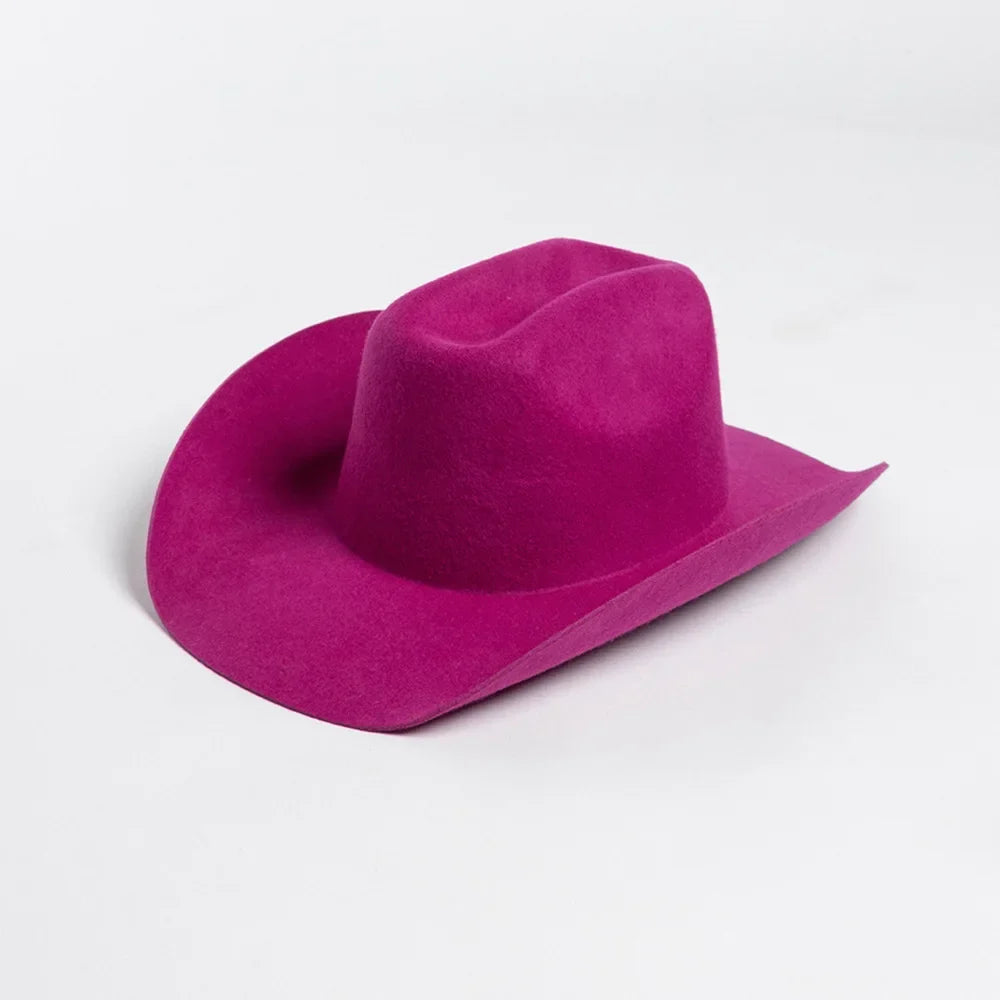 Structured Wide Brim Cowboy Hat