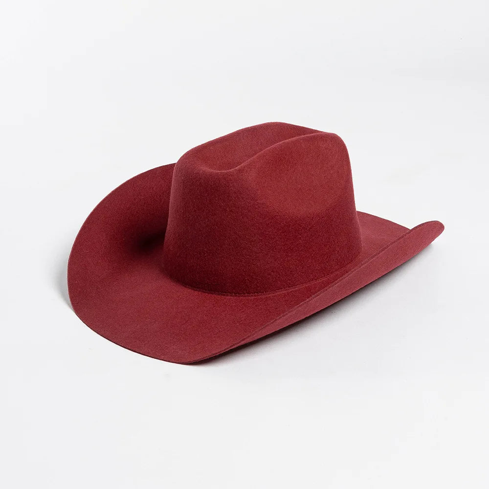Structured Wide Brim Cowboy Hat
