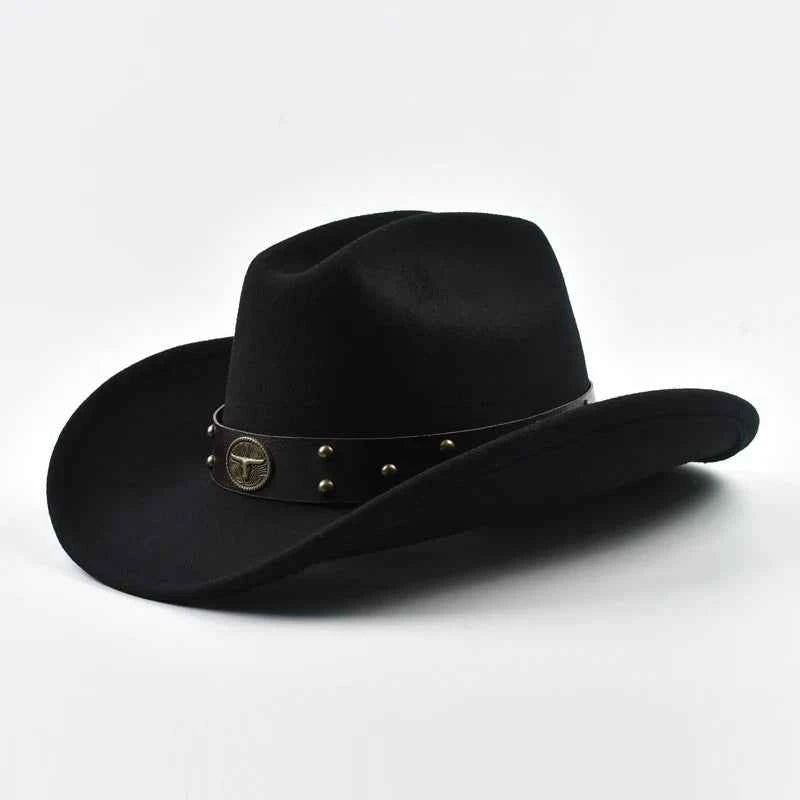 Vintage Wide Brim Western Cowboy Hat