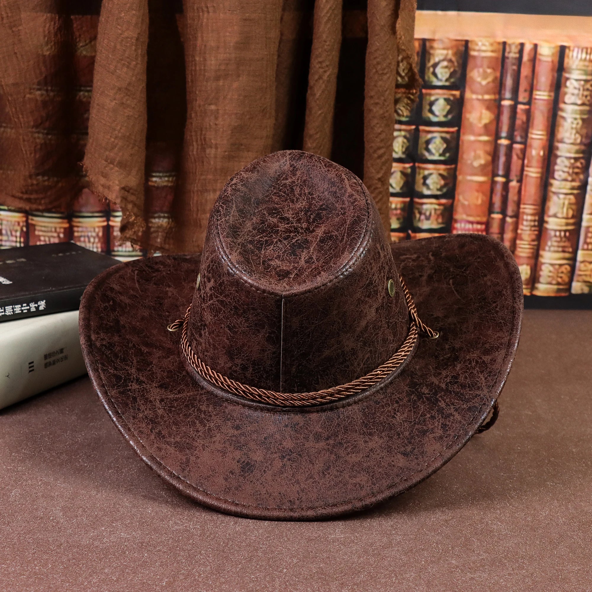 Distressed Western Cowboy Hat