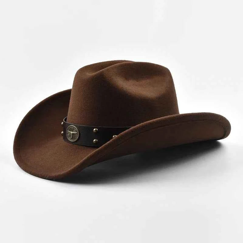 Vintage Wide Brim Western Cowboy Hat
