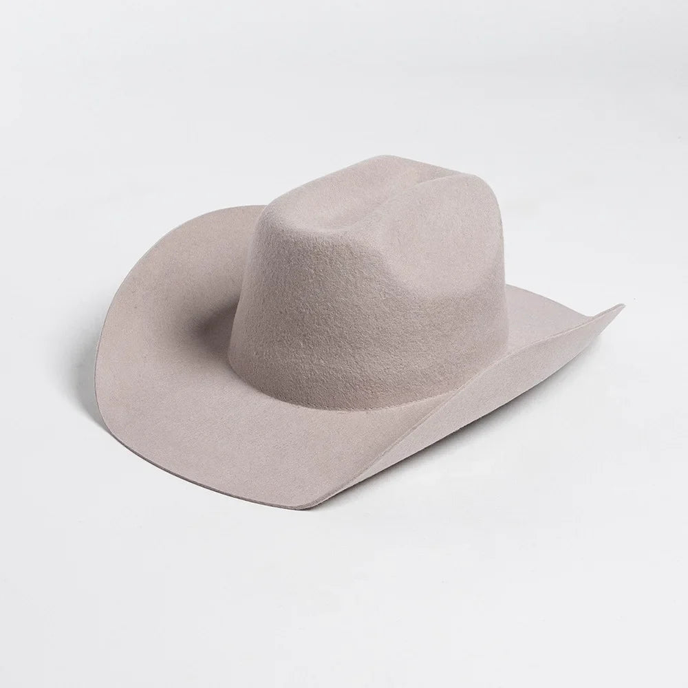 Structured Wide Brim Cowboy Hat