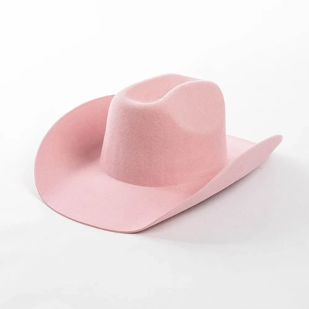 Structured Wide Brim Cowboy Hat