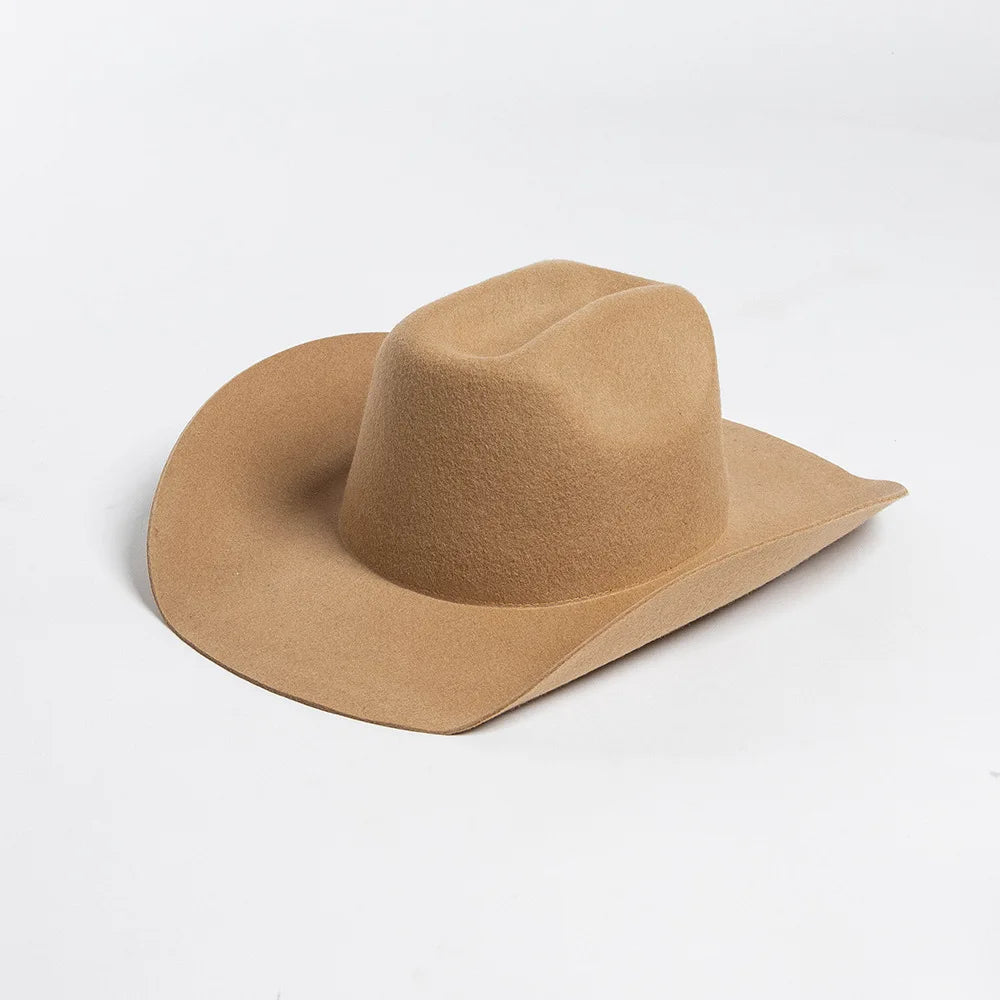 Structured Wide Brim Cowboy Hat