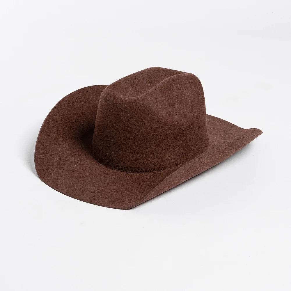 Structured Wide Brim Cowboy Hat