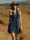 Western Fringe Mini Dress