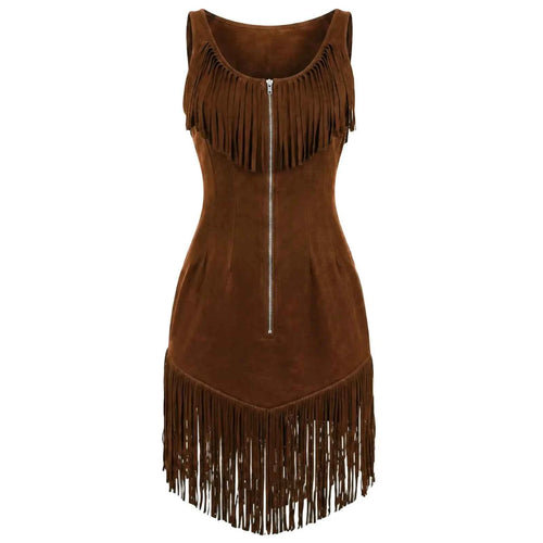 Fringe Bodycon Mini Dress