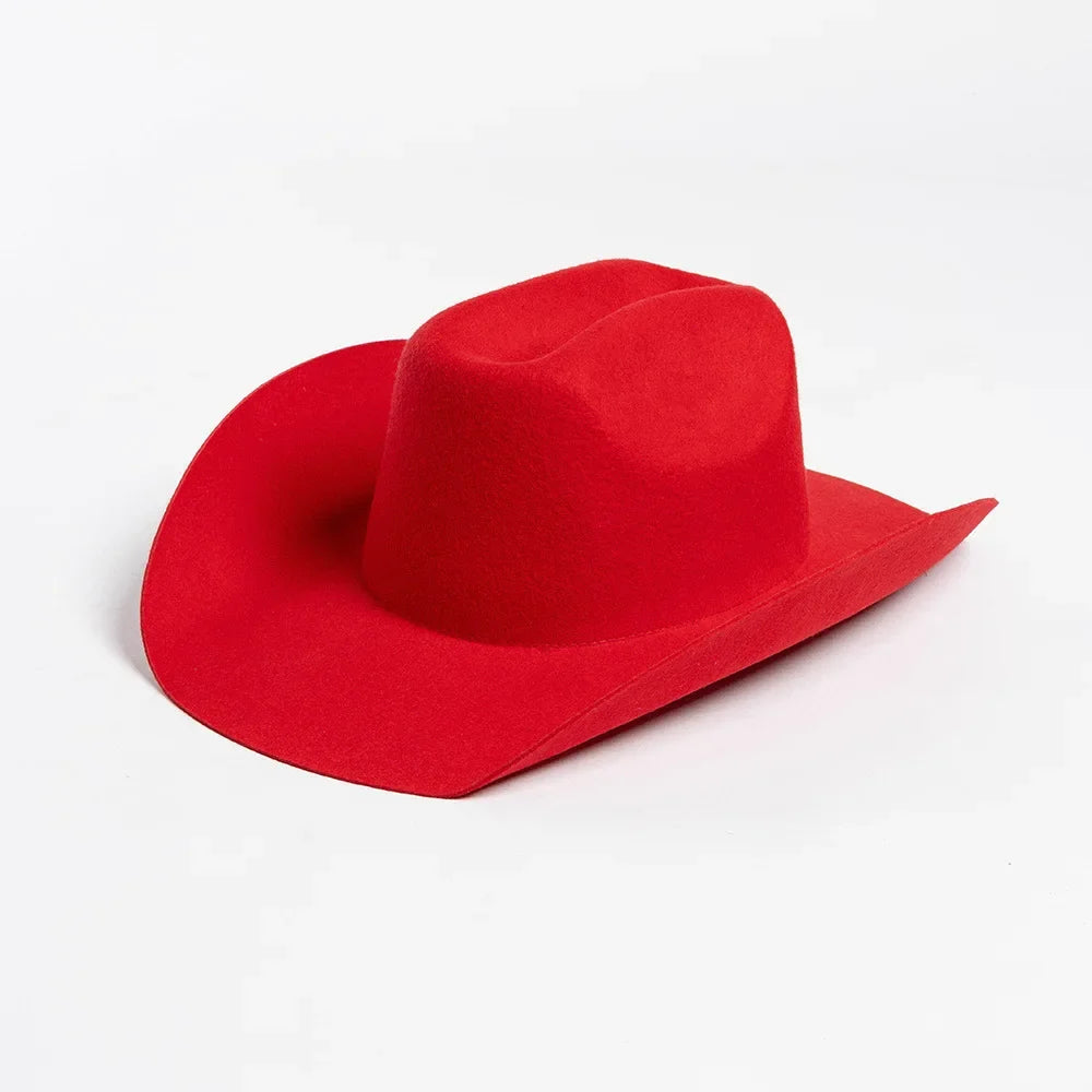Structured Wide Brim Cowboy Hat