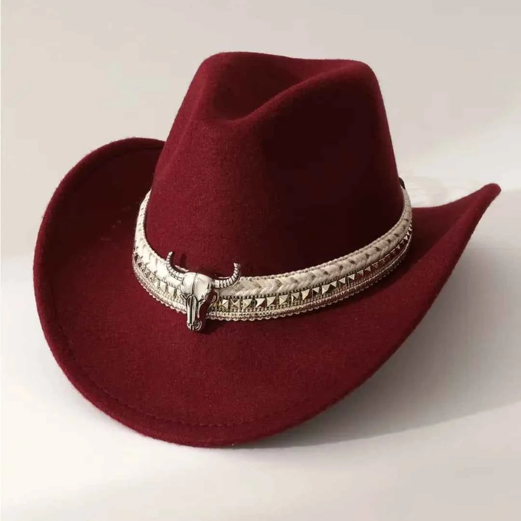 Heart-Shaped Felt Cowboy Hat