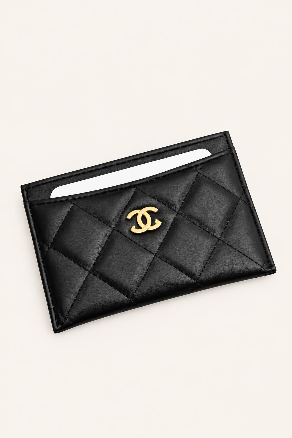Quilted Card Holders — Black Card Holder