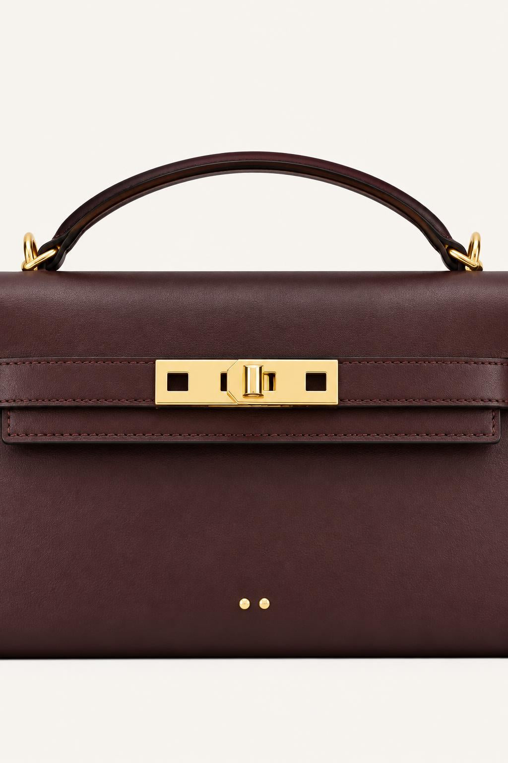 Narrow Structured Top-Handle Bags — detail
