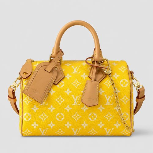 Colorful Monogram Angular Satchel