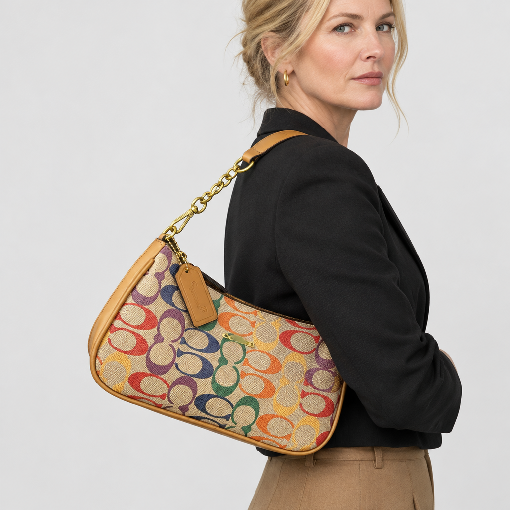 JT studio 2026-10-08 | Monogram Crescent Crossbody Bag | multicolor-reference-worn