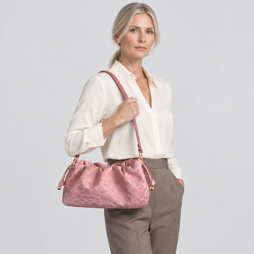 JT studio 2026-10-08 | Gathered Print Shoulder Bag | main-carried