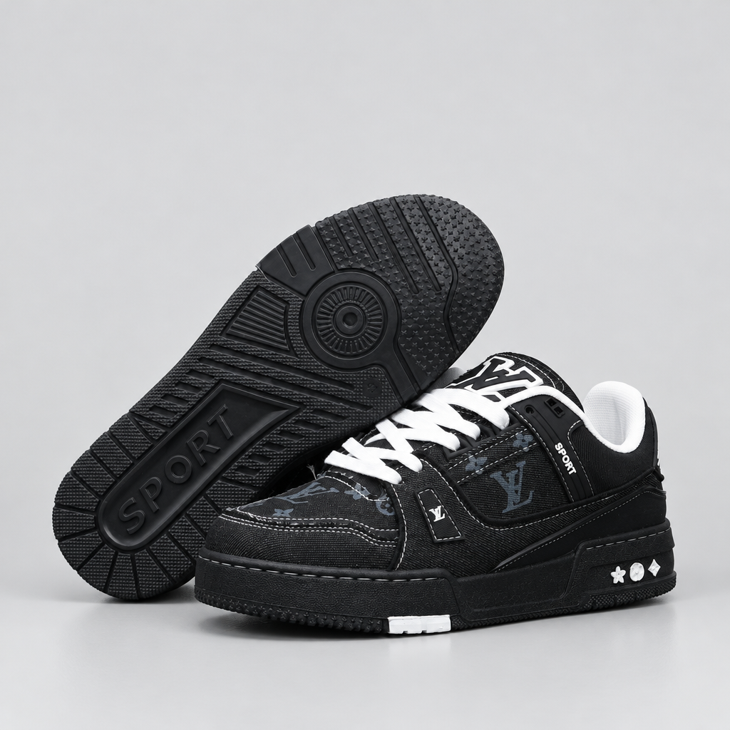 JT studio 2026-10-08 | Men's Graphic Platform Sneakers | black-outsole